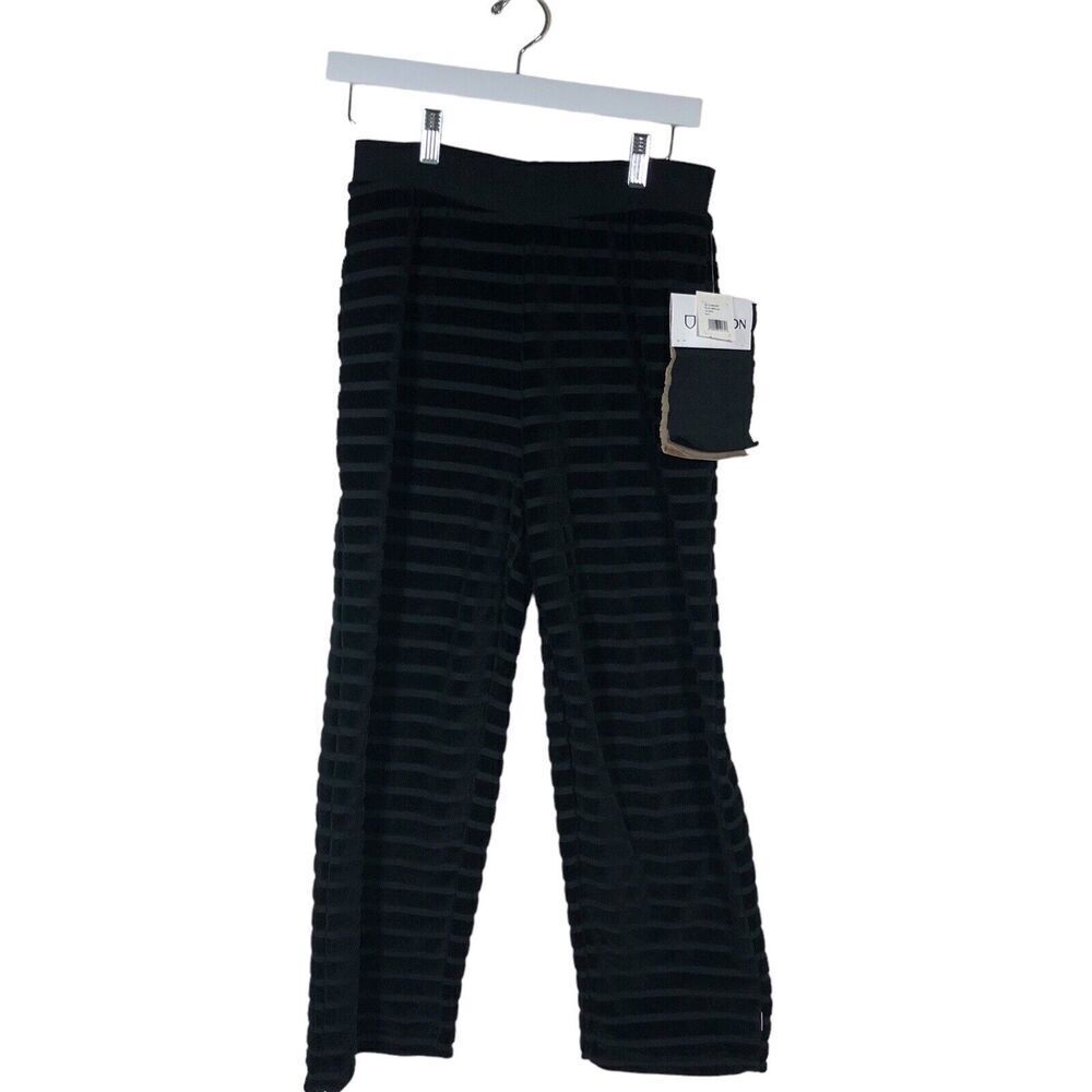 Brixton Columbia Pant Womens Size S Black Pull On Athleisure Ribbed Lounger New — image 6 of 8
